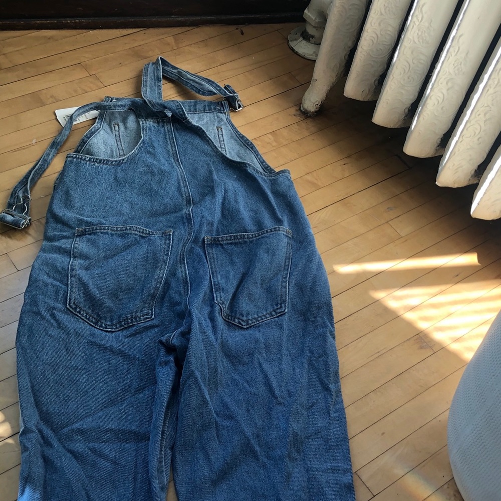 Weworewhat Basic Denim Overalls Small - image 4